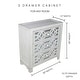 preview thumbnail 30 of 28, Silver Orchid Fonda Glam Mirrored Cutout 3-drawer Chest