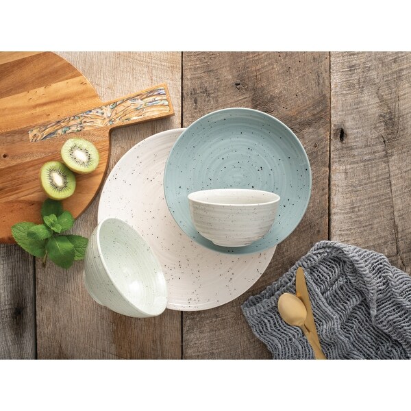 Sango Siterra Mixed 16 Piece Dinnerware Set, Service for 4