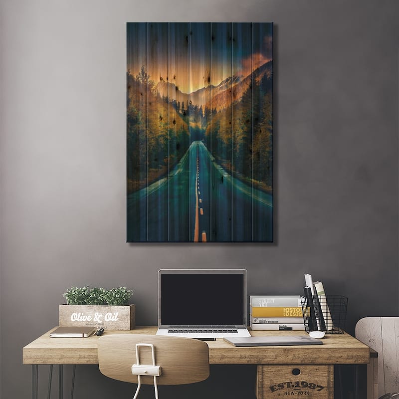 Genesis Print On Wood by Zach Doehler - Multi-Color