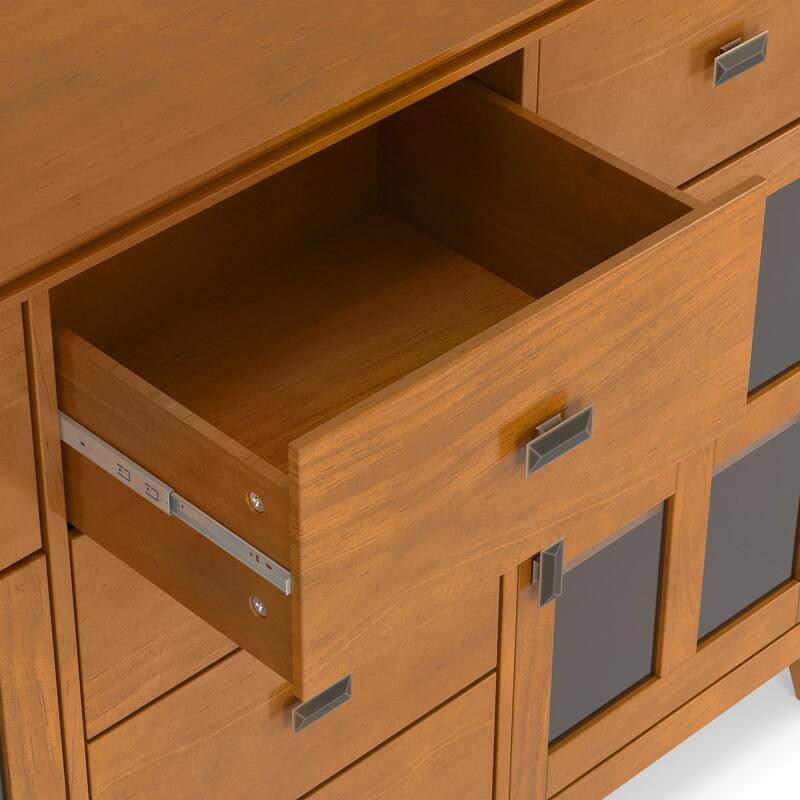 WYNDENHALL Stratford Solid Wood Transitional Sideboard Buffet - 54 inch Wide