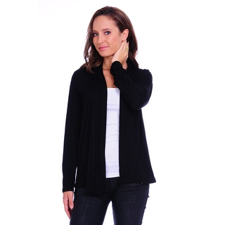 slide 1 of 14, Simply Ravishing Women's Basic Long Sleeve Open Cardigan (Size: Small-5X)