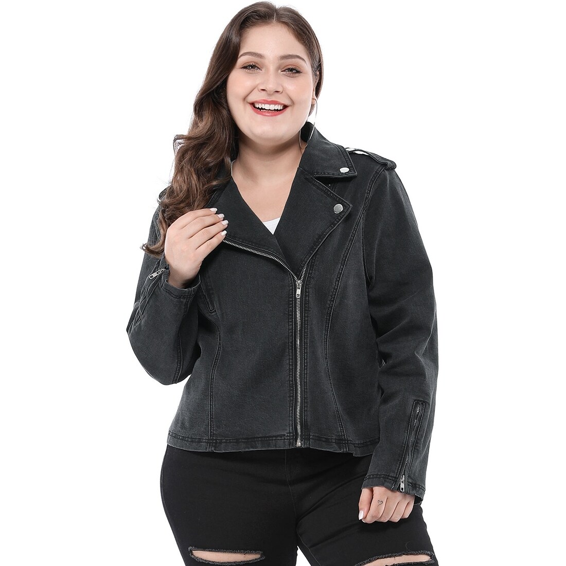 plus size denim jacket canada