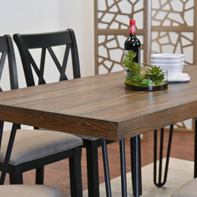 5-Piece Rectangular Dining Table and Chair Sets Home Dining Table and Chair Sets