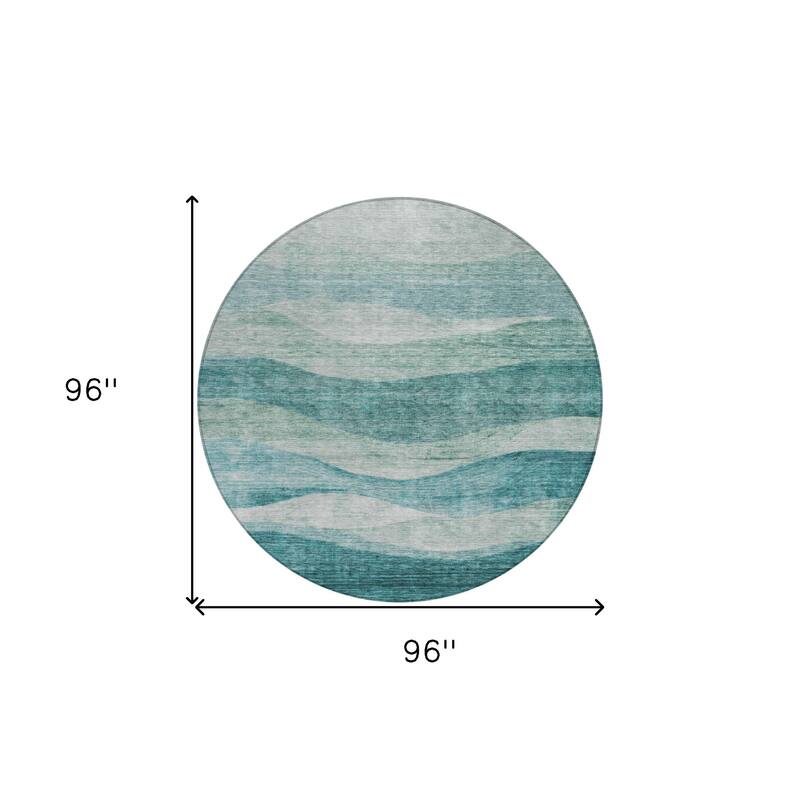 HomeRoots Abstract Transitional Rectangle Outdoor Rug