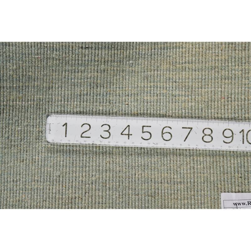 Hand Knotted Oriental 100% Wool Carpet Modern Modern Navy Blue & Blues Gabbeh Area Rug - 4' 1'' X 2' 8''