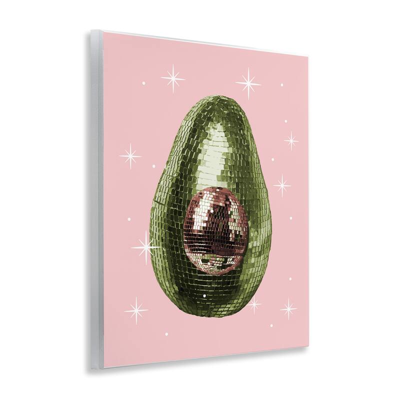 Stupell Luminous Disco Avocado Wall Plaque Art Design By Lil' Rue