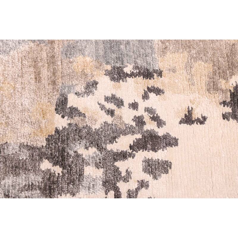 ECARPETGALLERY Hand-knotted Legacy Grey Silk Rug - 5'8 x 7'9