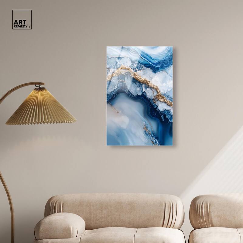 Molten Topaz II Acrylic by Art Remedy, Ready to Hang