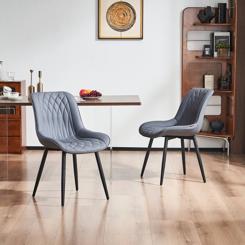 Modern Dining Chairs Set of 2 Upholstered Dining Room Chairs