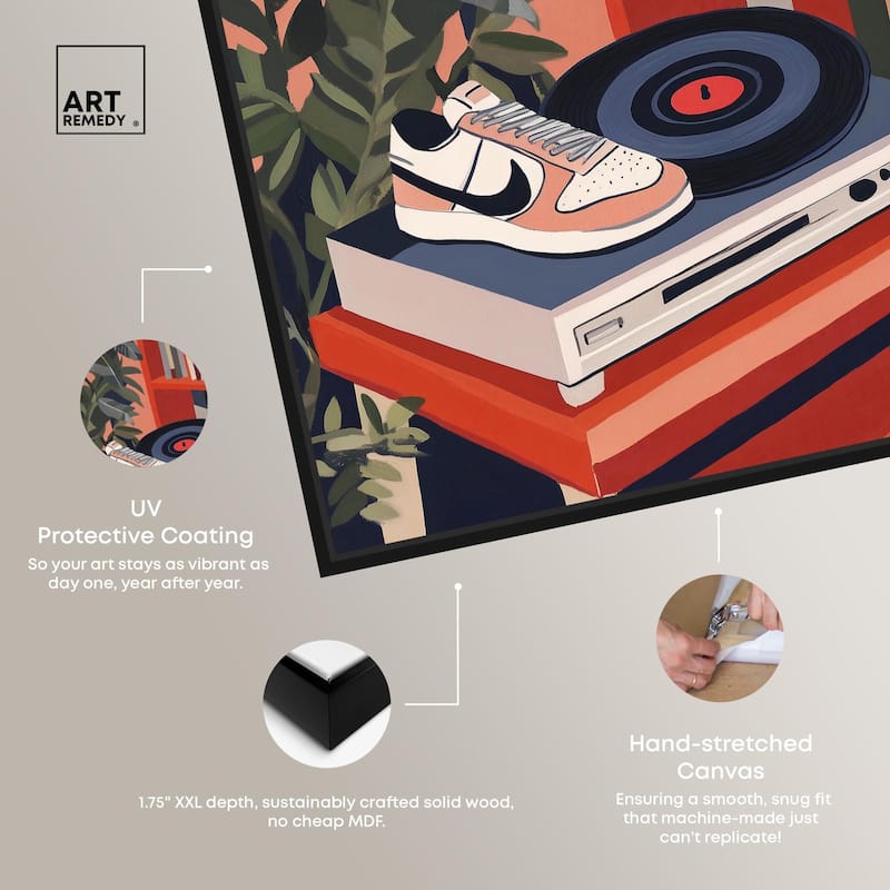 Vinyl and Sneaker Canvas by Art Remedy