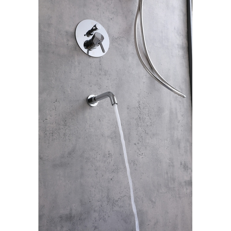 Indigo Home Complete Shower and Tub Faucet with Rough-in Valve