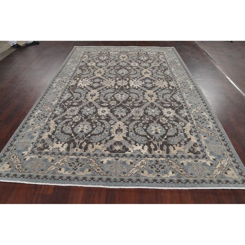 Traditional Geometric Ziegler Turkish Home Decor Area Rug Wool Carpet - 6'7" x 9'10"