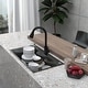 preview thumbnail 13 of 19, Stainless Steel Drop In Single Bowl Kitchen Sinks with Faucet
