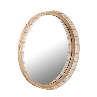 Maxim 22449 Vannerie 30"W x 3-1/2"H Circular Flat Accent Mirror