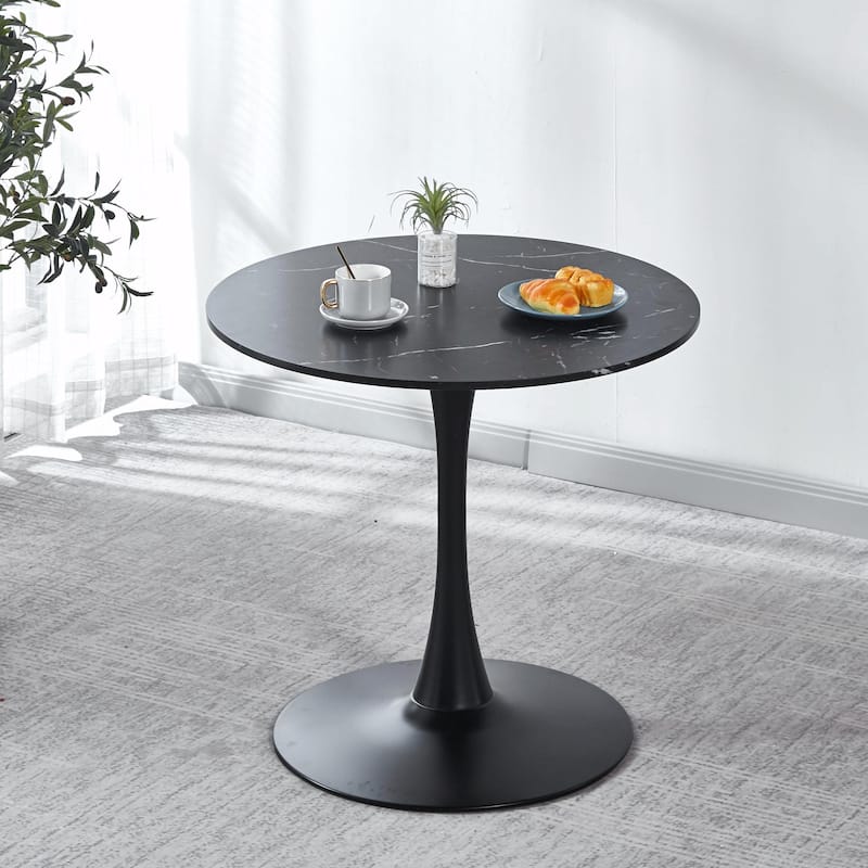 Round Tulip Table with MDF Top, Pedestal Design