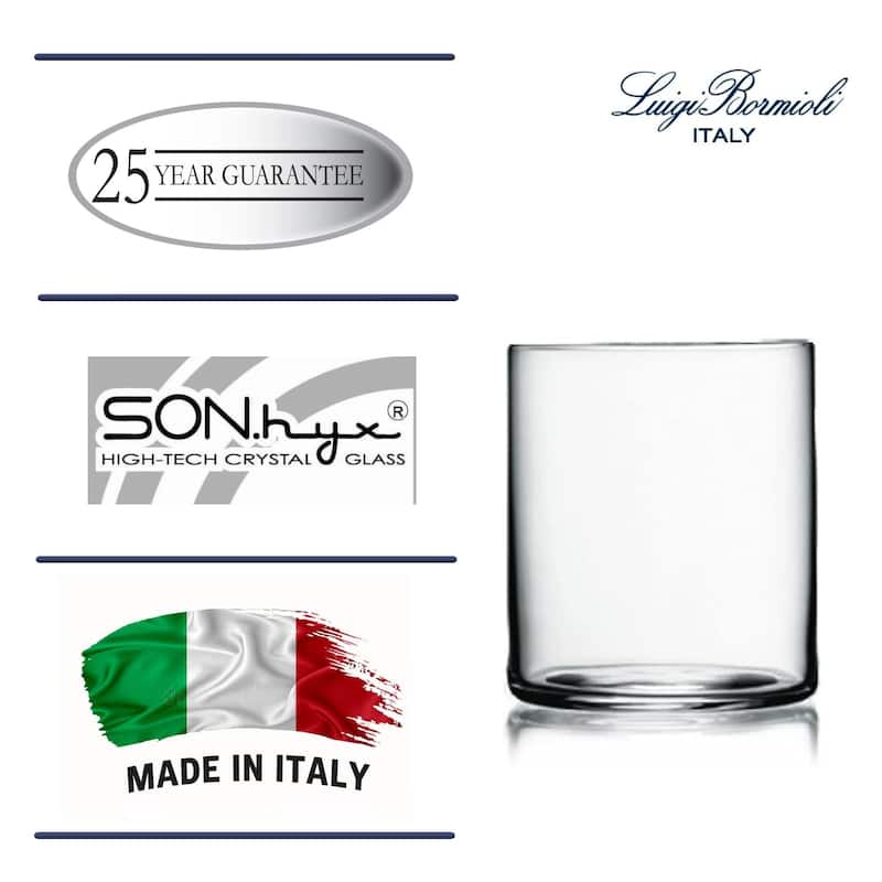 Luigi Bormioli Set of 6 Top Class Beverage Glasses - 12.25 oz