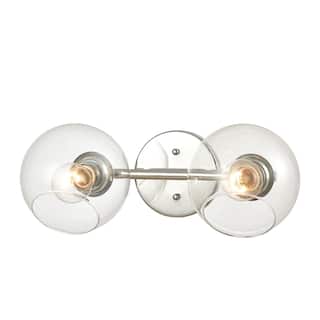 Elk Home Claro Polished Chrome With Clear Glass 2 Light Vanity Light