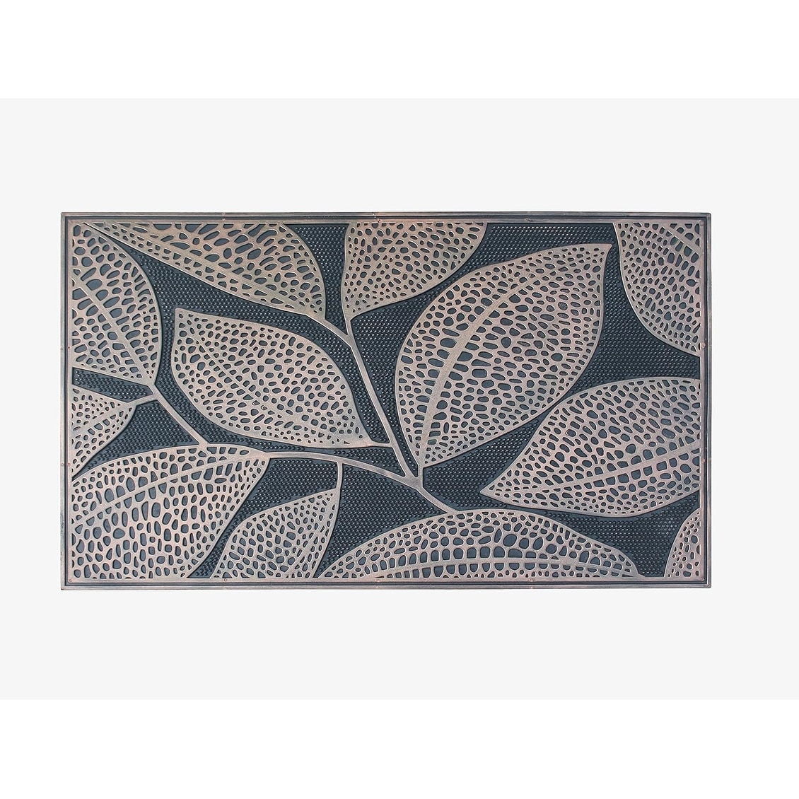 A1 Home Collections Welcome Rubber Pin Mat, Beautifully Copper Finished 18" X 30"