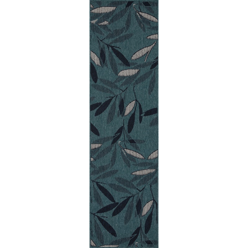 Pianta Collection Rectangle Indoor-Outdoor Throw Rug