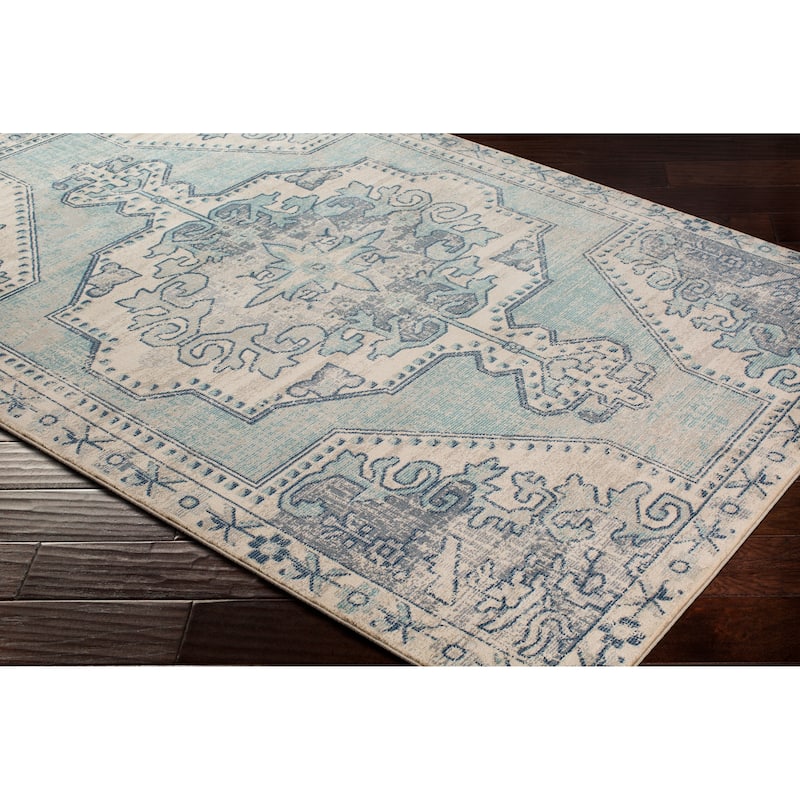 Livabliss Lleucu Distressed Persian Area Rug