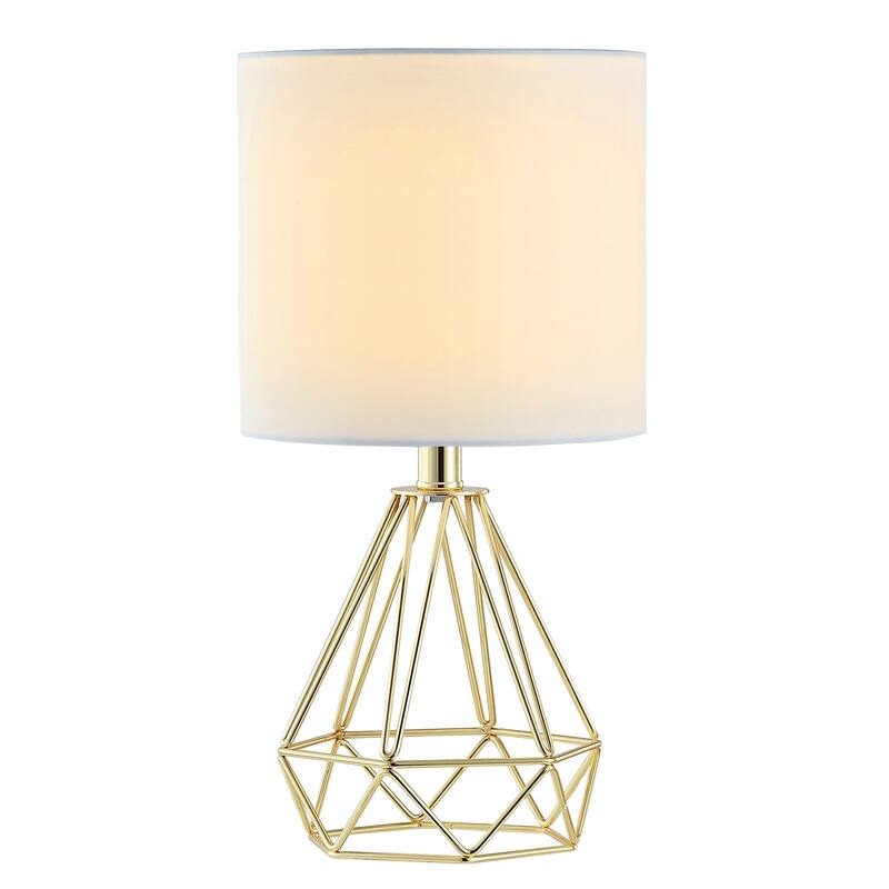Getledel 15.5-inch Modern Cage Table Lamp Bedside Lamp