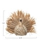 preview thumbnail 2 of 4, Autumnal Corn Husk Turkey Décor - 11.75" L x 8" W x 9.5" H