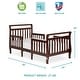 preview thumbnail 3 of 5, Dream On Me Emma Espresso 3-in-1 Convertible Toddler Bed