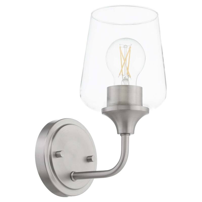 Quorum International 5313-1 Raymond 11" Tall Bathroom Sconce - Satin Nickel