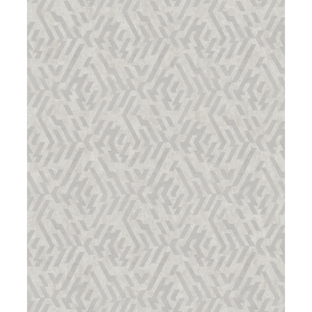 A-Street Prints Kila Grey Geometric Wallpaper
