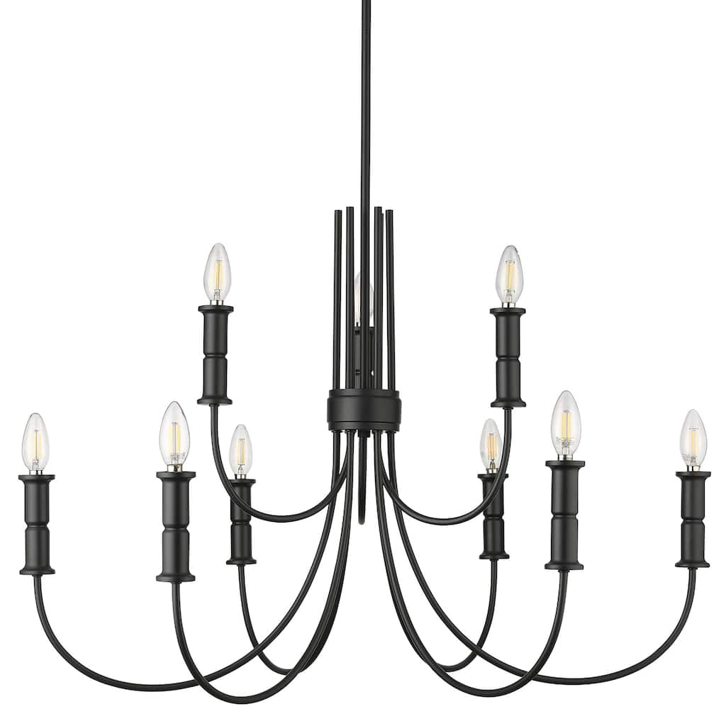 Millennium Lighting 29209 Potiss 9 Light 34" Wide Taper Candle Style
