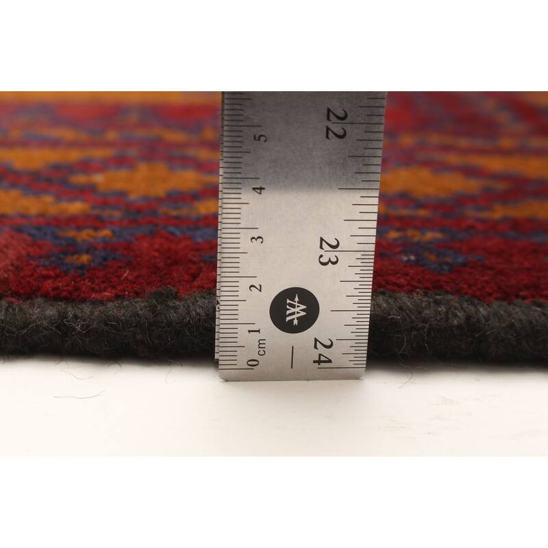 ECARPETGALLERY Hand-knotted Afghan Brown Wool Rug - 3'3 x 4'10