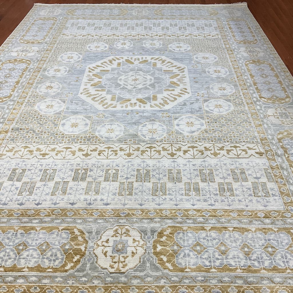 HERAT ORIENTAL Handmade Indo Mamluk Wool Rugs - 10' x 13'11"