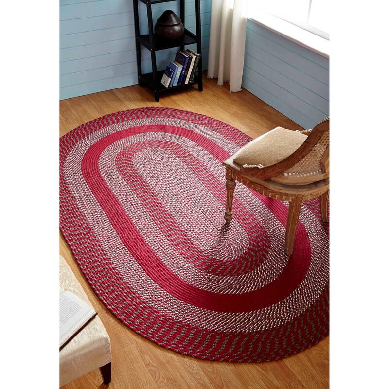 Better Trends Newport Braid Collection 100% Polypropylene Durable & Stain Resistant Double-Sided Reversible Indoor Utility Rug