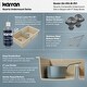 preview thumbnail 5 of 8, Karran 32" Undermount Double Equal Bowl Quartz Kitchen Sink Kit - 32" x 19.5" x 9"