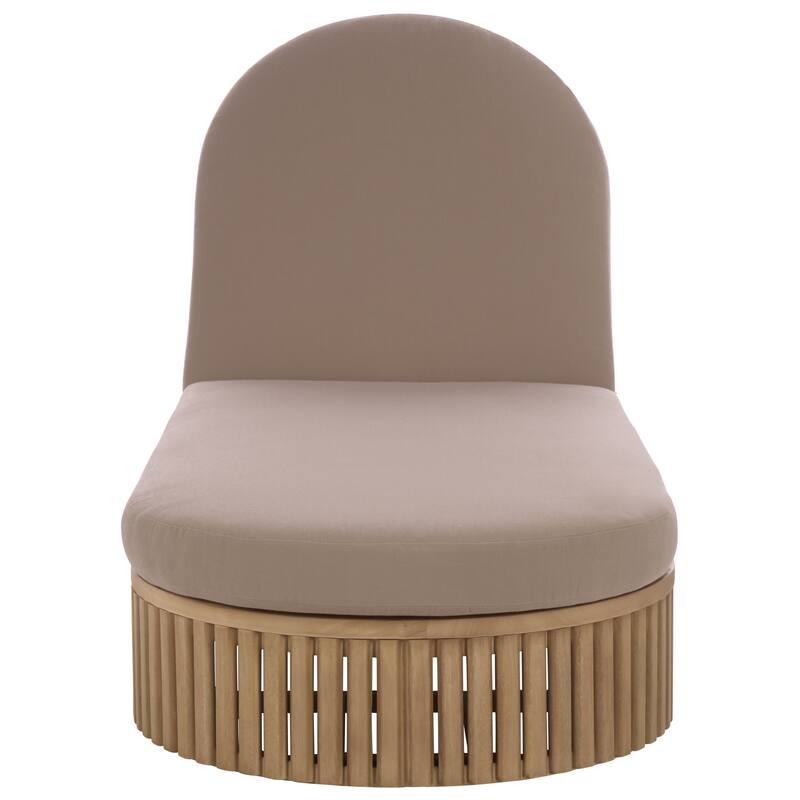 SAFAVIEH Couture Arielle Eucalyptus Wood Sun Lounger - 28"W x 82"D x 13"H