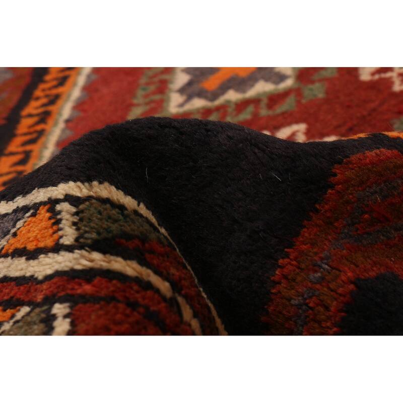 ECARPETGALLERY Hand-knotted Konya Anatolian Black, Red Wool Rug - 3'5 x 10'8