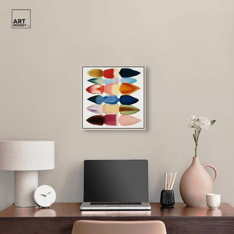 Watercolor Collage Canvas by Art Remedy