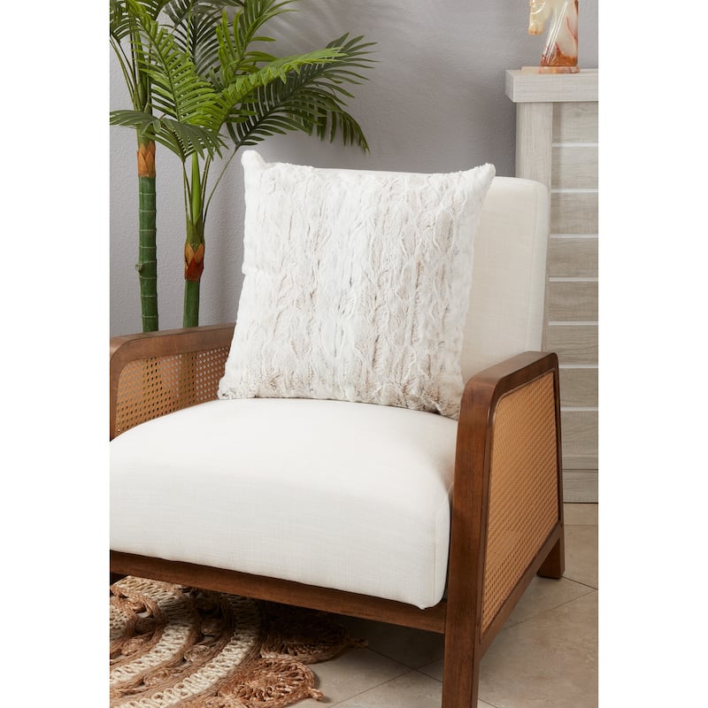 Lush and Lavish Faux Fur Throw Pillow