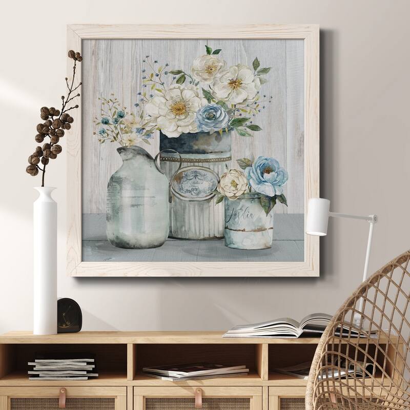 French Garden Flowers II-Premium Framed Canvas - Ready to Hang
