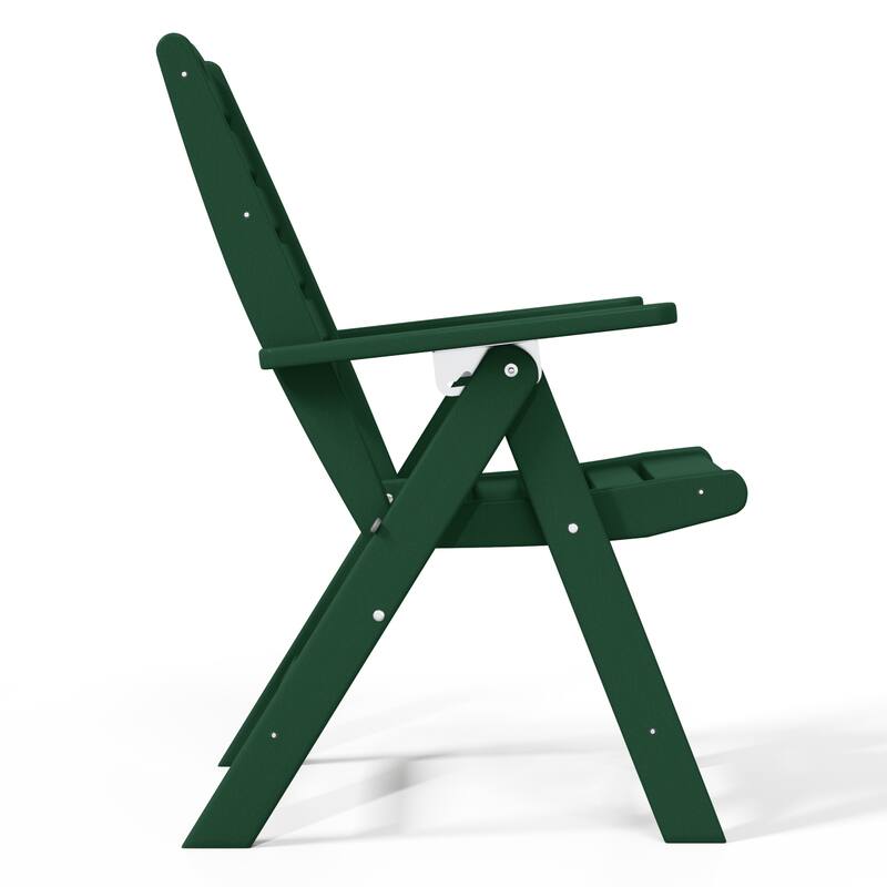Laguna 5-Piece Square Table Folding Highback Chair Dining Set