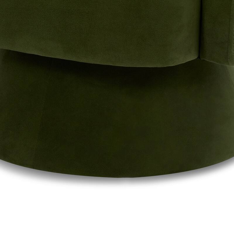 Spruce & Spring Jamie Swivel Fabric Accent Chair