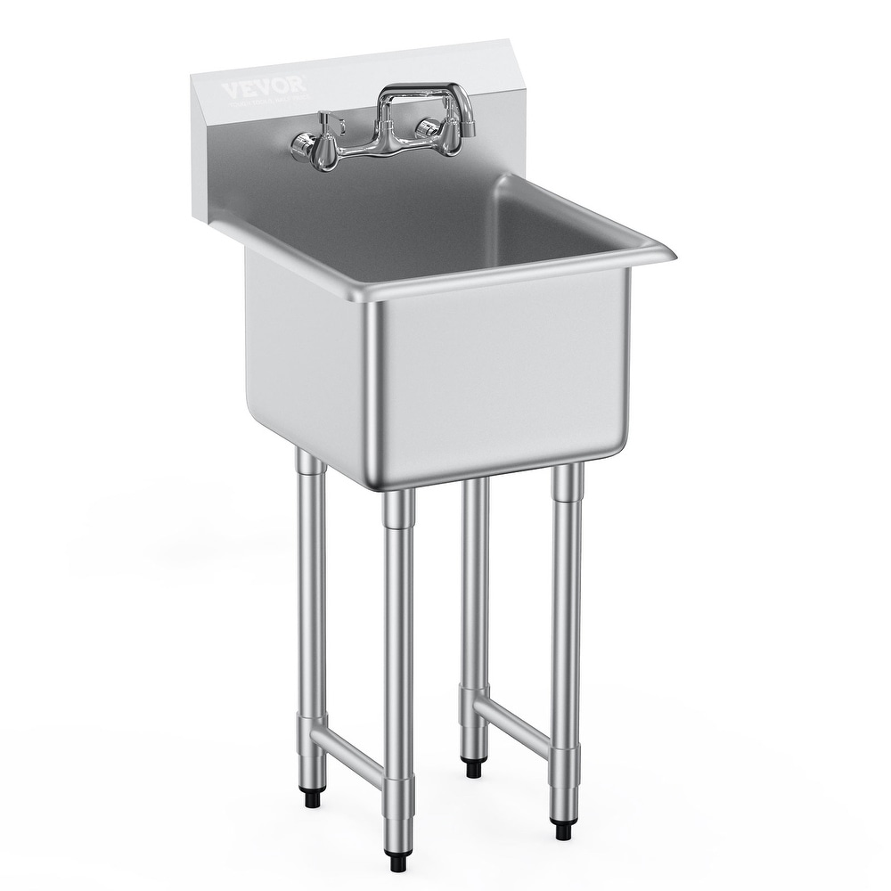 Utility Sink with Cabinet, Stainless Steel Countertop, Interior Shelf - Bed  Bath & Beyond - 37862227