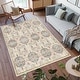 preview thumbnail 125 of 173, Gertmenian Crystal Print Soft Flat Pile Polyester Slip Resistant Washable Indoor Printed Area Rug Collection