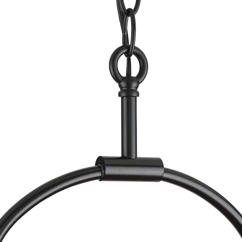 Union Square One-Light Antique Copper Urban Industrial Hanging Lantern - 7 in x 7 in x 27.37 in