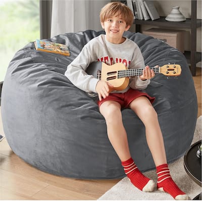 Bean Bag Chair, Oversized Beanbag for Gaming Reading Foam Filled Couch with Removable Cover for Living Room Bedroom College Dorm
