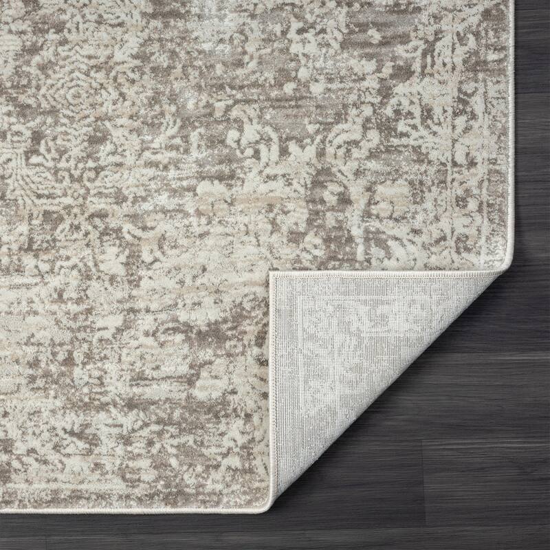 Sevita Gray Transitional High-Low Textured Indoor Area Rug