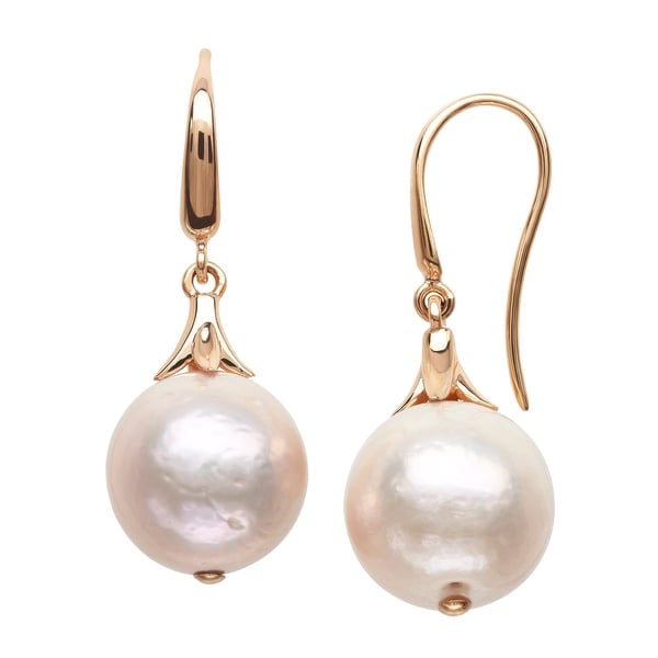 Honora Ming Freshwater Pearl Drop Earrings in 14K Rose Gold - Pink