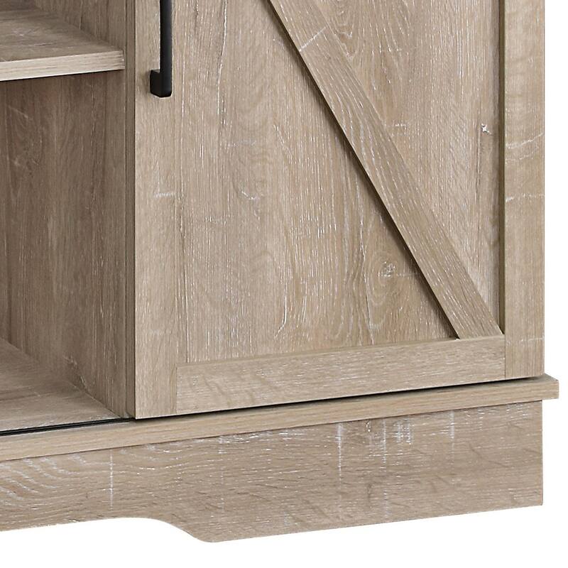 Rockwell TV Stand with 2 Sliding Barn Doors