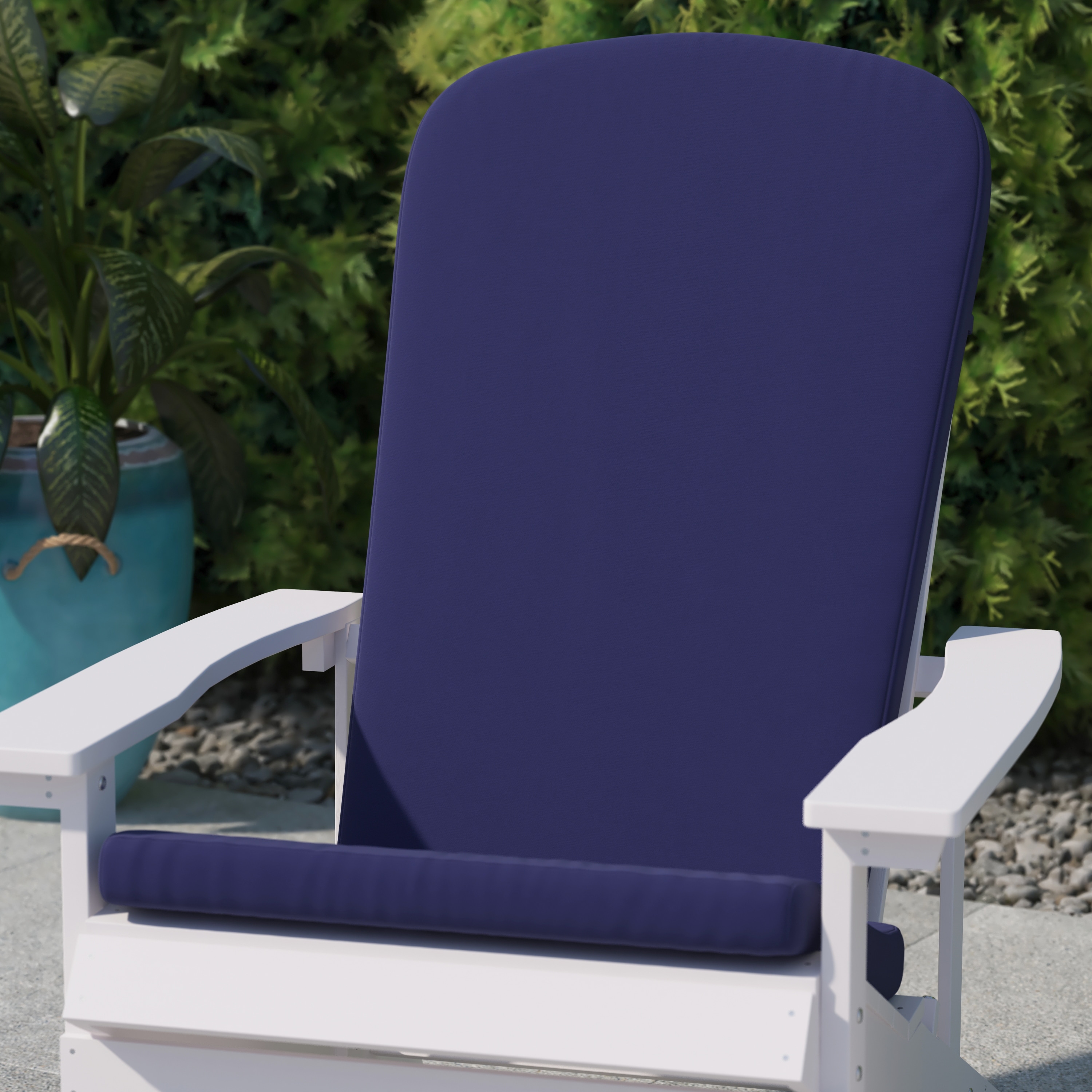 Set of 2 All-Weather High Back Adirondack Chair Cushions
