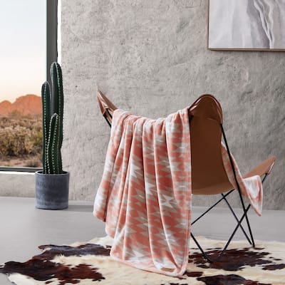 Wrangler Printed Ultra Soft Plush Fleece Throw Blanket.